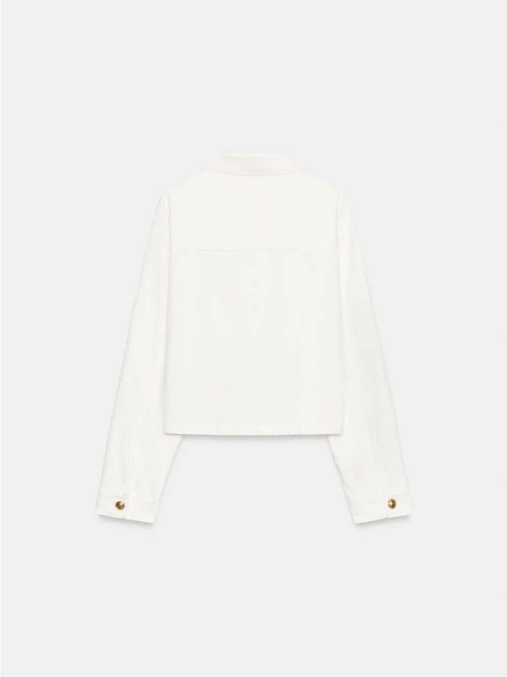 Zara White Jacket with Gold Button Detail- New with Tags